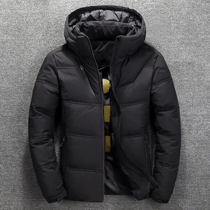HABO Winterjacke Parka Mantel Männer dick Mit Kapuze Daunen Jacke Casual
