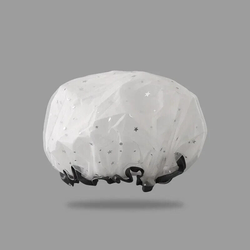 HABO Duschhaube Mit Sternen Niedlich Wasserdicht Doppelwandig Frauen Bad Dusche