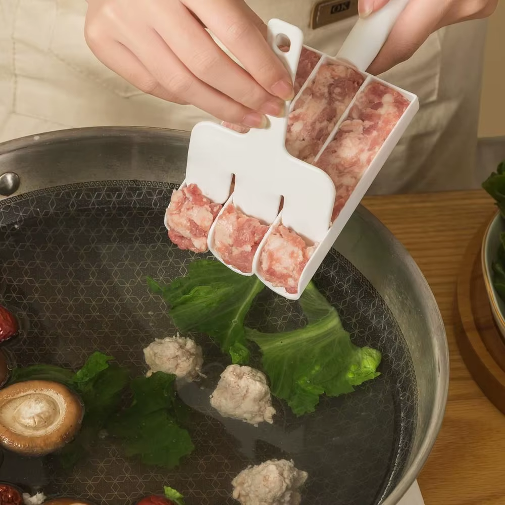 HABO Vierfach Reis Fleisch Knödel – Löffel für Fleischbällchen Haushaltsgerät
