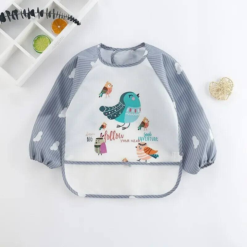 HABO Baby Kittel – Cartoon Tier Langarm Kunstschürze für Kleinkinder