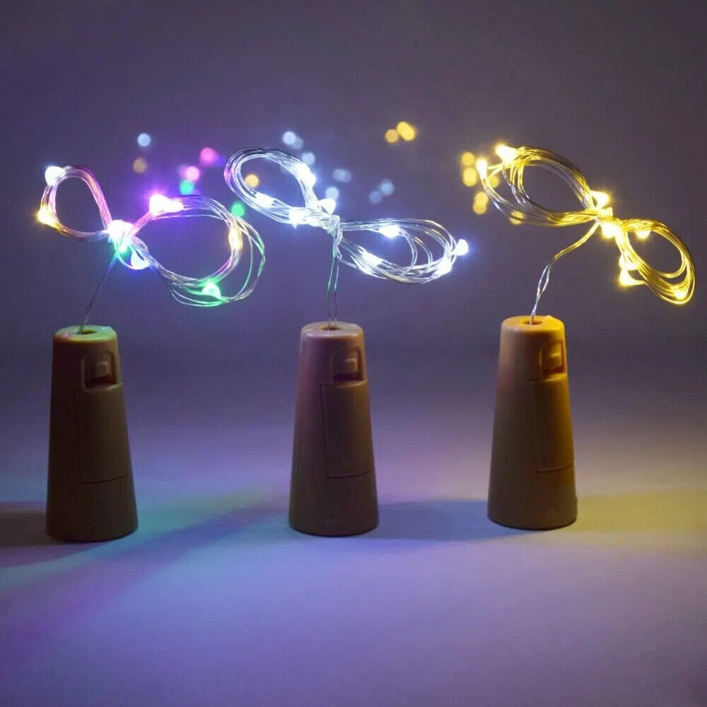 Weinflasche 2M Lichterketten Weihnacht Dekoration LED Lampe Flasche Lichterkette