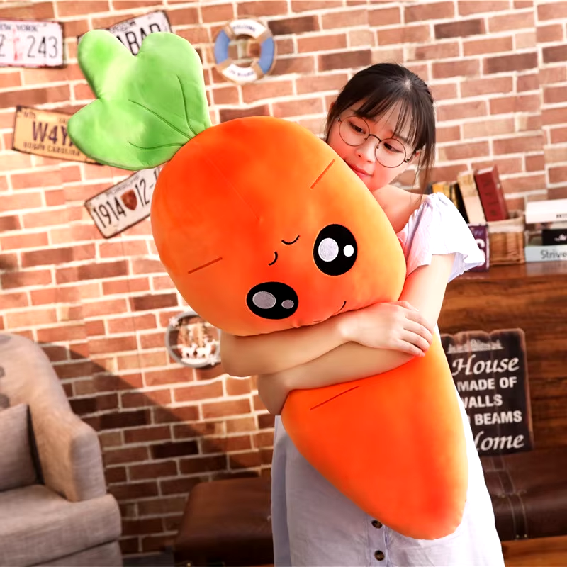45-110Cm Karotte Plüsch Riesig Kuscheltier Orange Geschenk Hase Plüschtier Kind