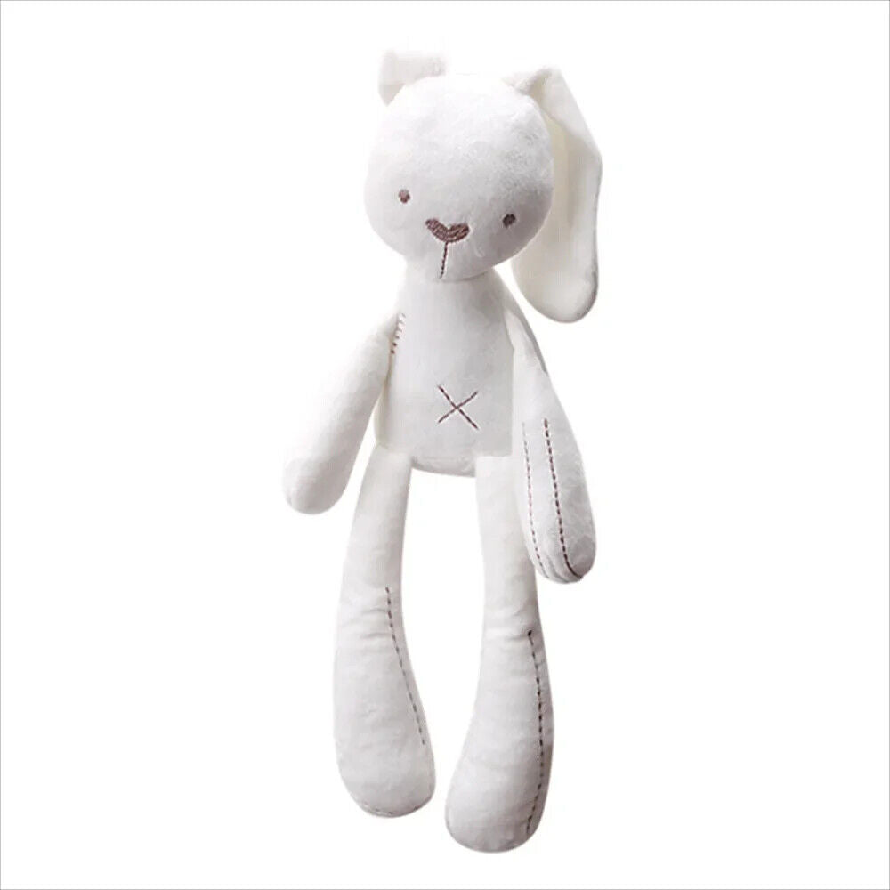 Kaninchen kuscheltier Plüschtier hase weiß Pink für Kinder zum Schlafen 42cm