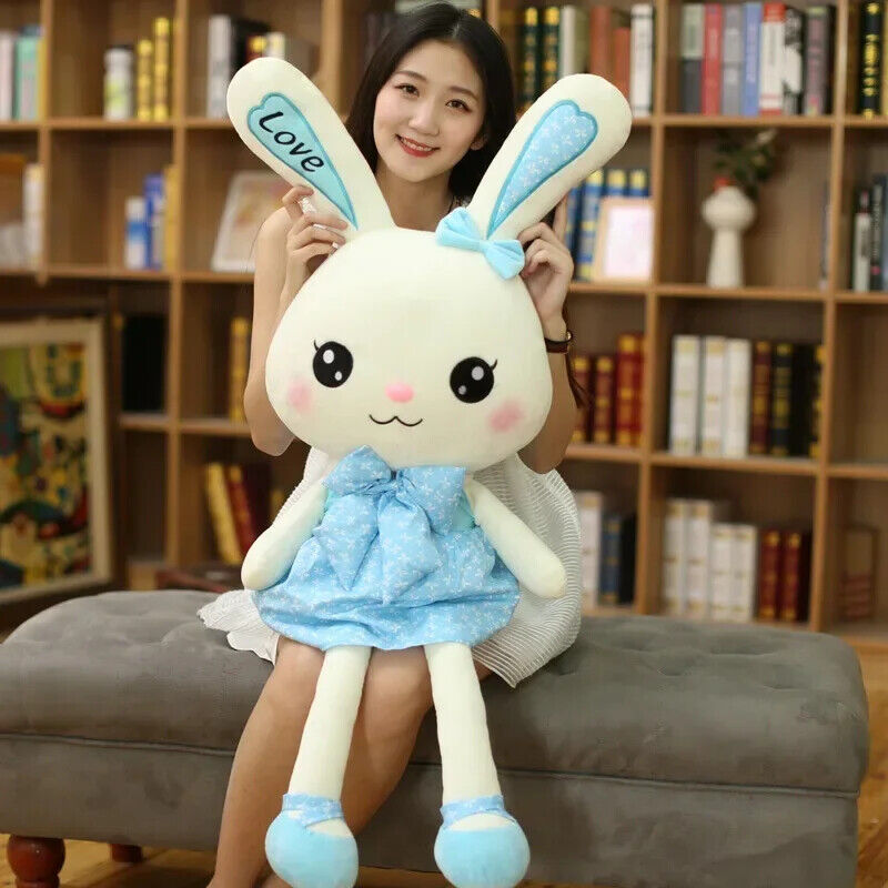 Kaninchen Plüschtier 120cm Niedlich Hase Kuscheltier Riesig Rock Geschenk Mädche