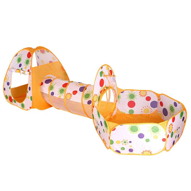 HABO Baby Ball Becken Spiele Zelt Laufstall Kinder Spieltunnel Bällebad Rosa Bla
