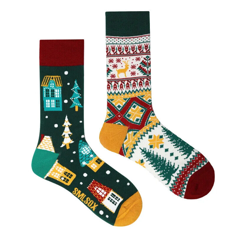 HABO 1 Paar Lustige Socken Ketchup Pommes Eis Noten Pilze Geschenk Mann Frauen