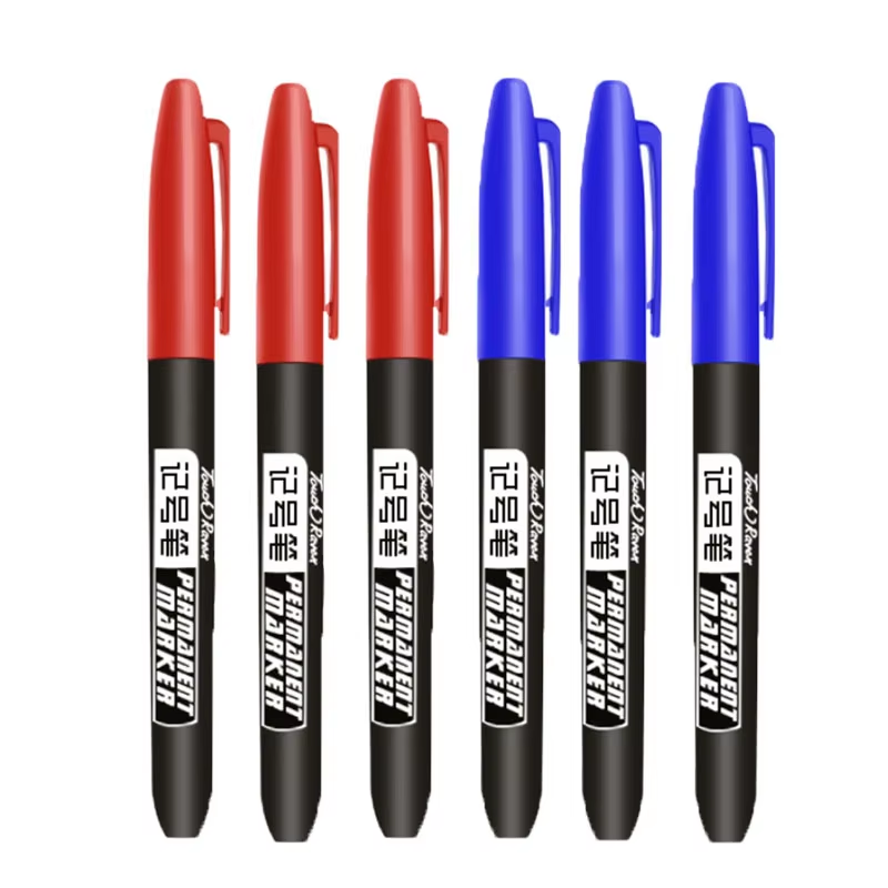 HABO 6-teiliger Permanentmarker Set für Zeichnungen Wasserdichte Tinte