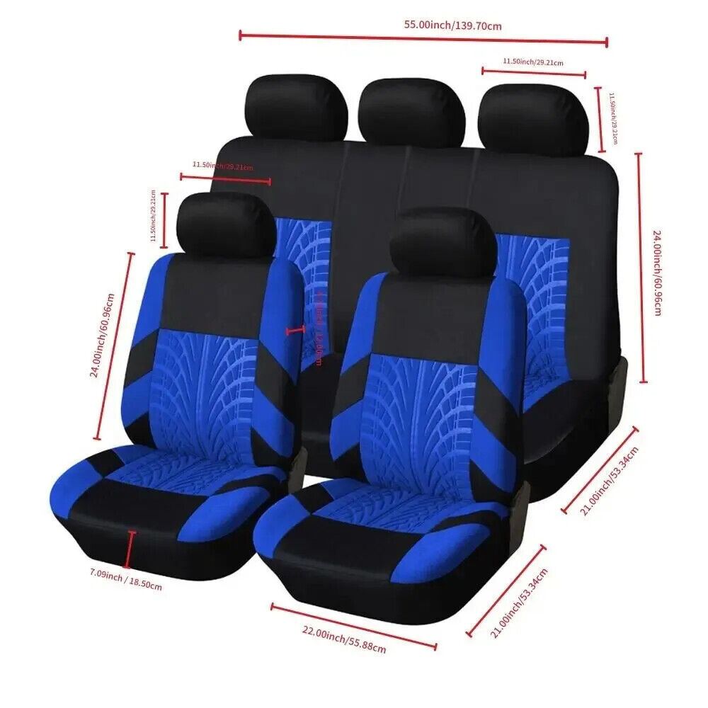 HABO Autositzbezüge Komplettes Set für SUV, Limousine & Van – Universal-Stoff