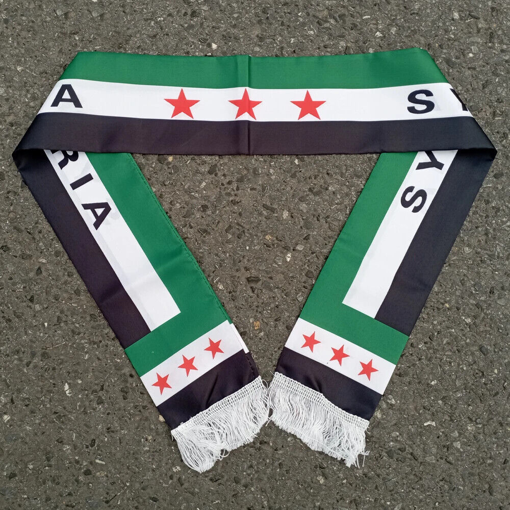HABO Syrien Neue Flagge Republik Schal Fahne Wimpel Grün Drei Sterne