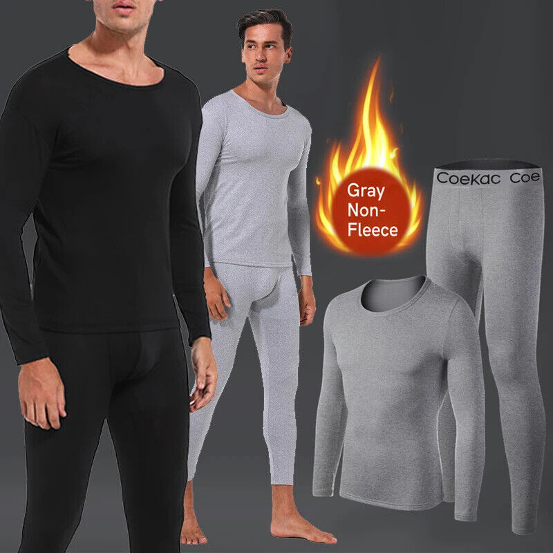 HABO Thermo-Unterwäsche für Männer Long mit Fleece-Fütterung, SportBasis-Schicht