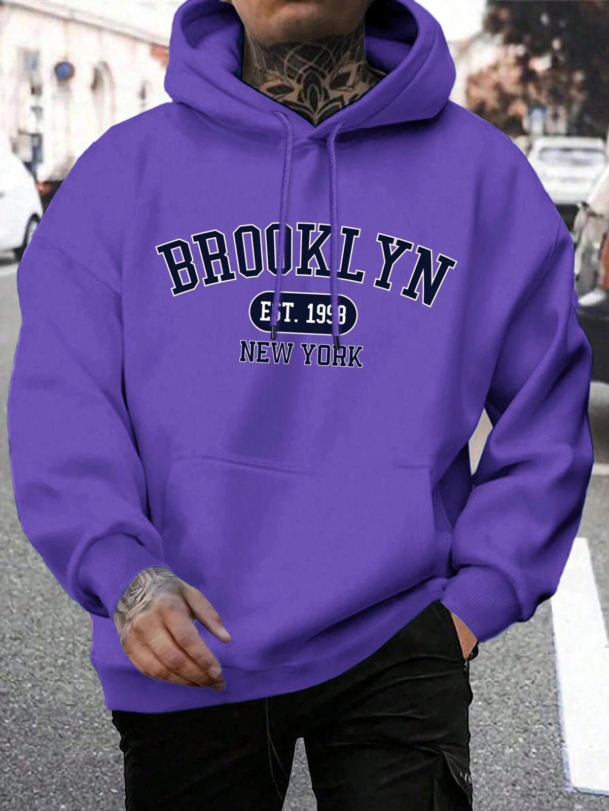 HABO Brooklyn New York Männer Hoodie – Oversize Hoody, Mode Trainingsanzug