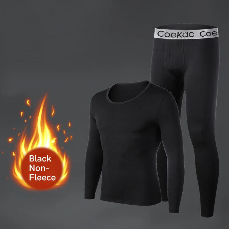 HABO Thermo-Unterwäsche für Männer Long mit Fleece-Fütterung, SportBasis-Schicht