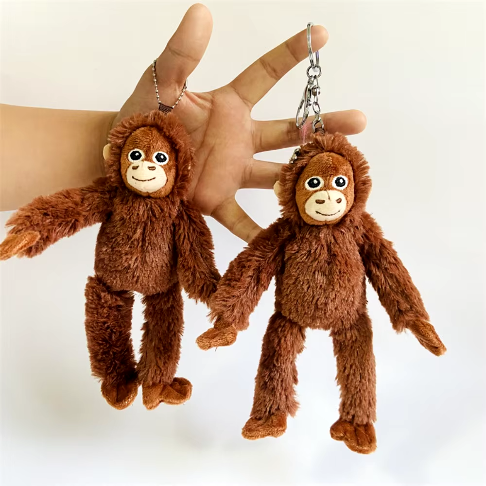 20Cm Gorilla Anhänger Plüsch Affe Orang-Utan Schlüssel Kuscheltier Geschenk