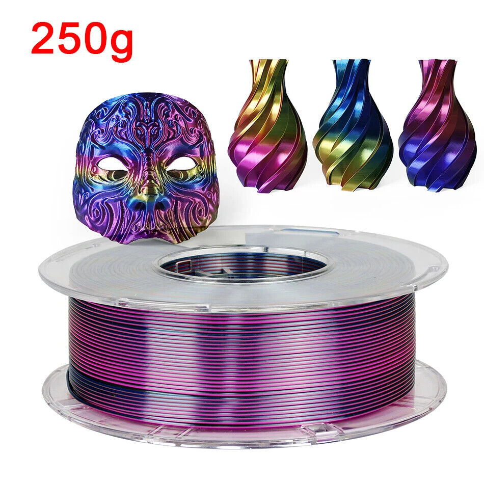 3D Drucker Filament PLA 1,75 Mm dreifarbig Filament Kunststoffmaterial Glänzend