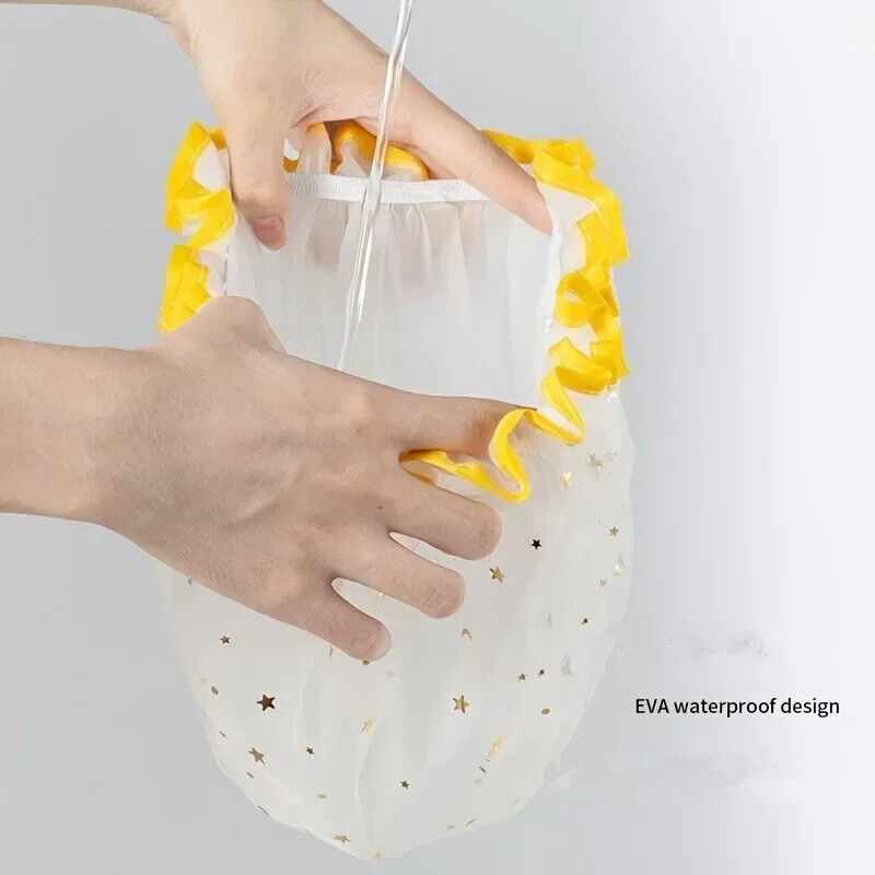 HABO Duschhaube Mit Sternen Niedlich Wasserdicht Doppelwandig Frauen Bad Dusche