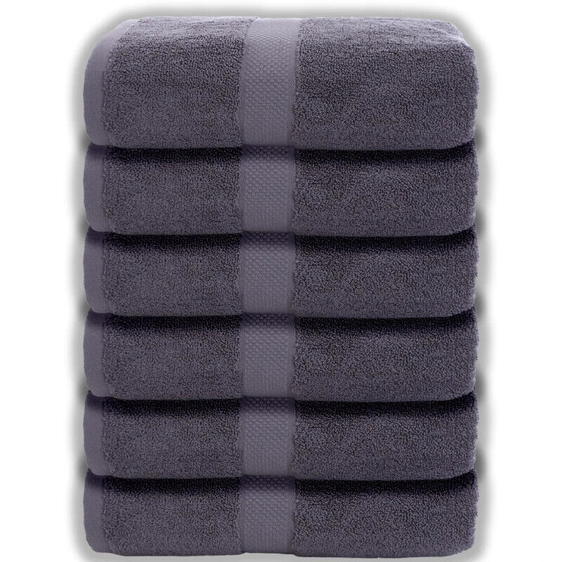 HABO 2/4/6 Baumwolle Handtücher Frottee Dusche Baden Handtuch Grau Weiß Hände