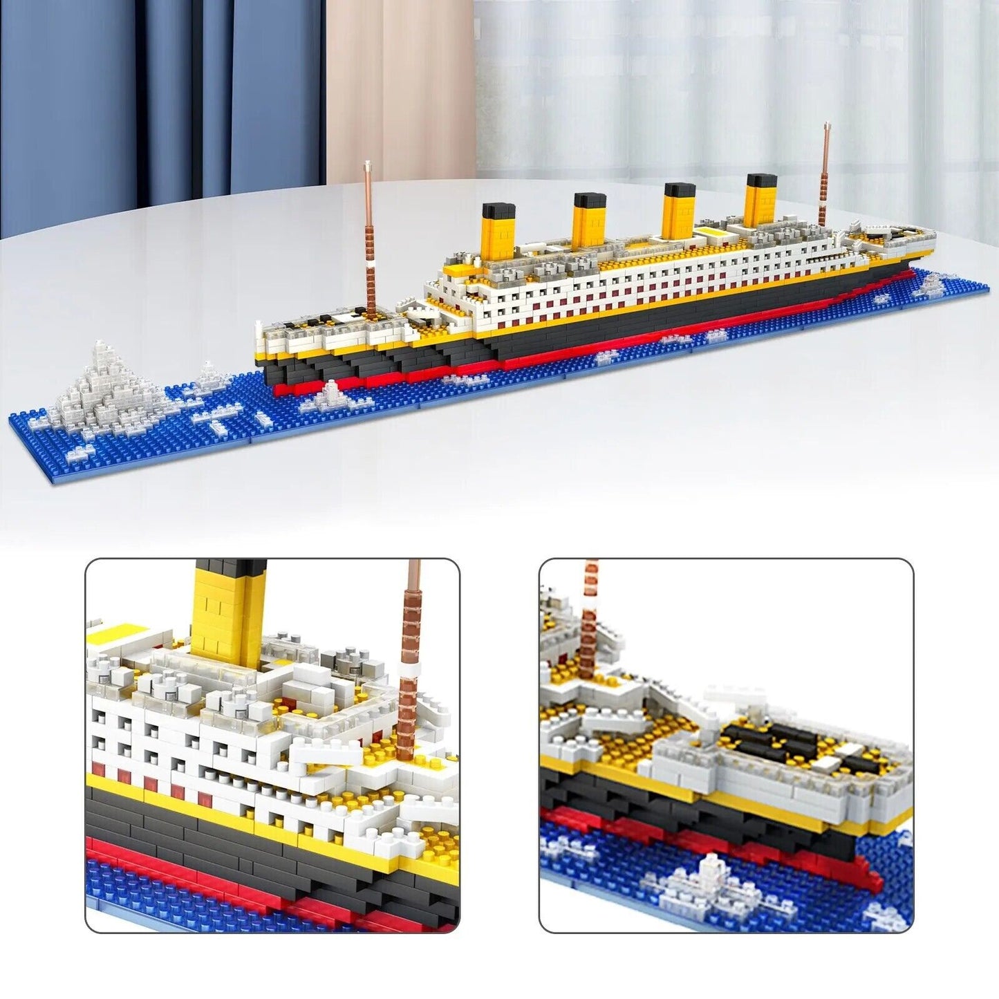 HABO Titanic Schiff 1860 Teile Bausteine Spielzeug Kinder Bricks