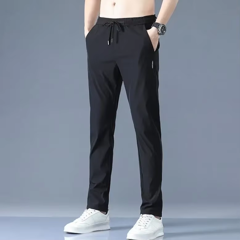 HABO Dünne Sommer-Freizeithose für Herren – Trendige Hose aus Eisseide