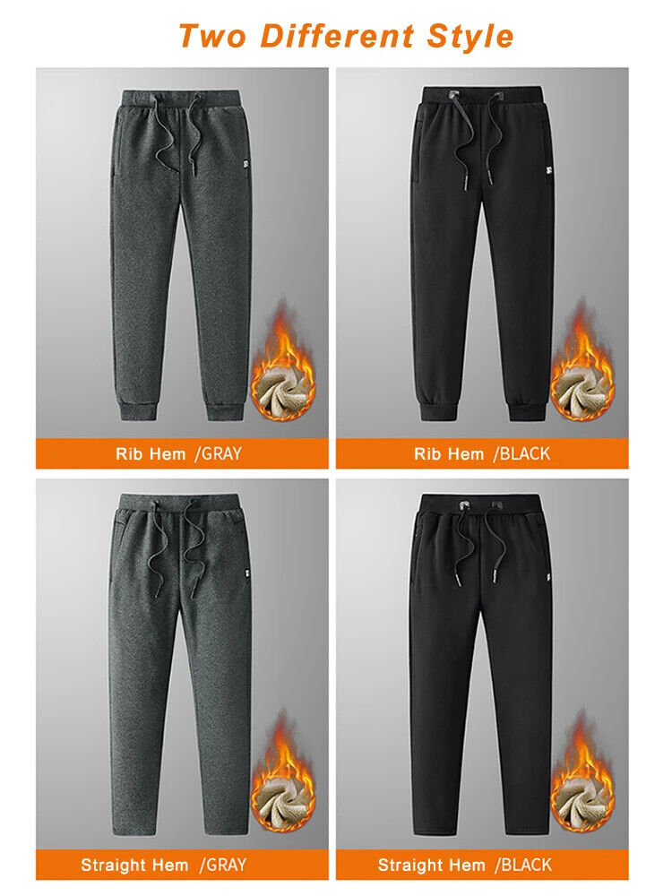 HABO Winter Herren JoggingHose Warme Sportswear Reiß Verschluss 6Xl 7Xl 8Xl