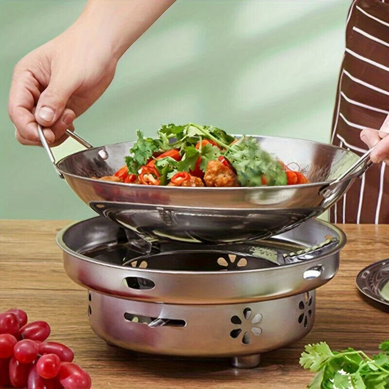 HABO Edelstahl Waben Pfanne – Antihaft, Kratzfest mit Griff für Pasta Steak Brei