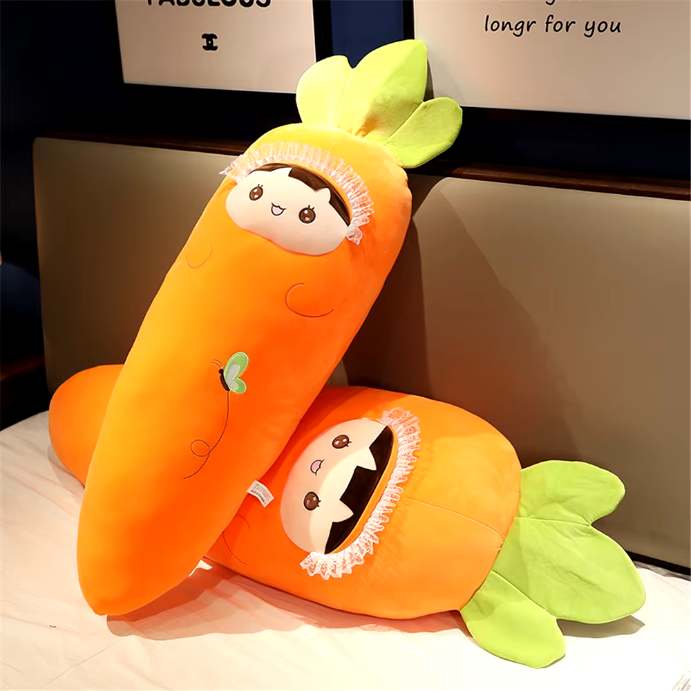 45-110Cm Karotte Plüsch Riesig Kuscheltier Orange Geschenk Hase Plüschtier Kind