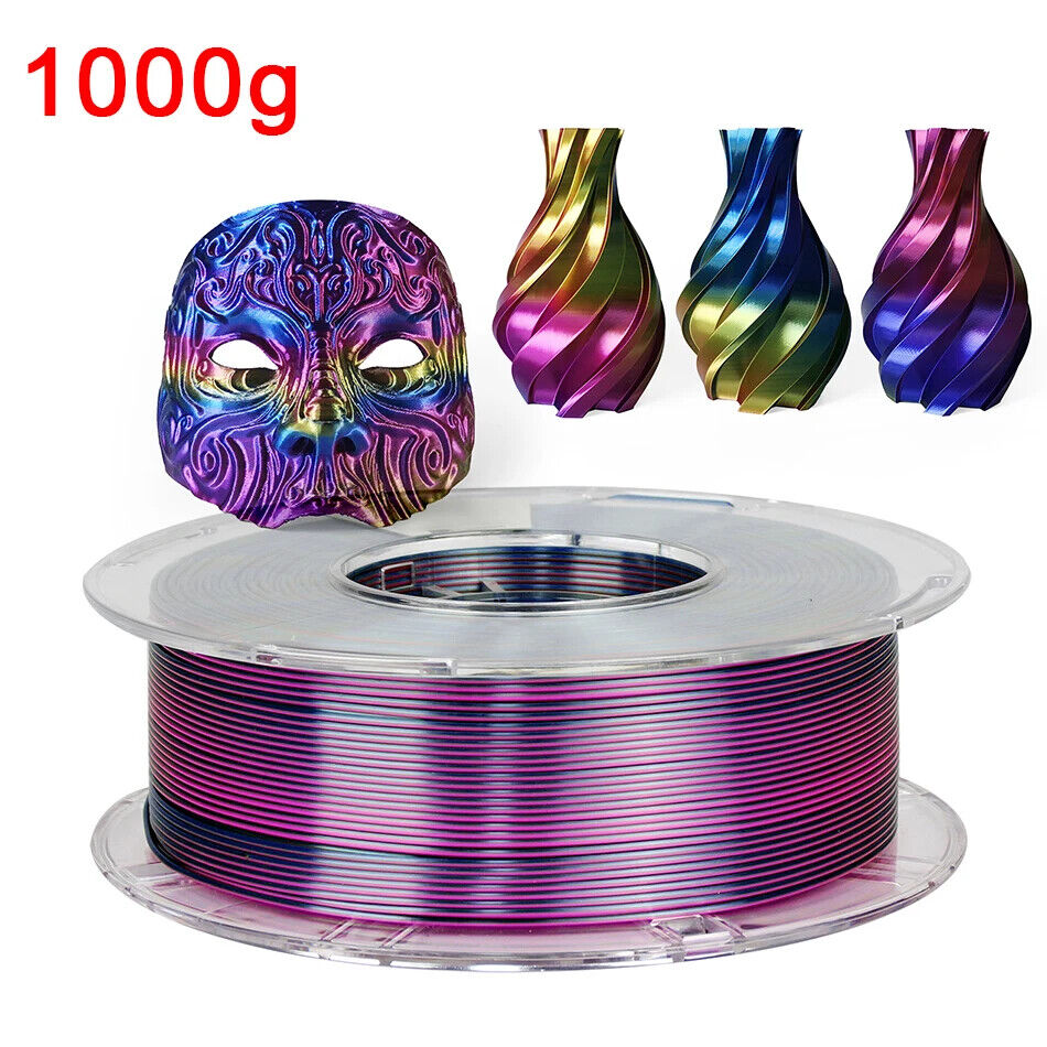3D Drucker Filament PLA 1,75 Mm dreifarbig Filament Kunststoffmaterial Glänzend