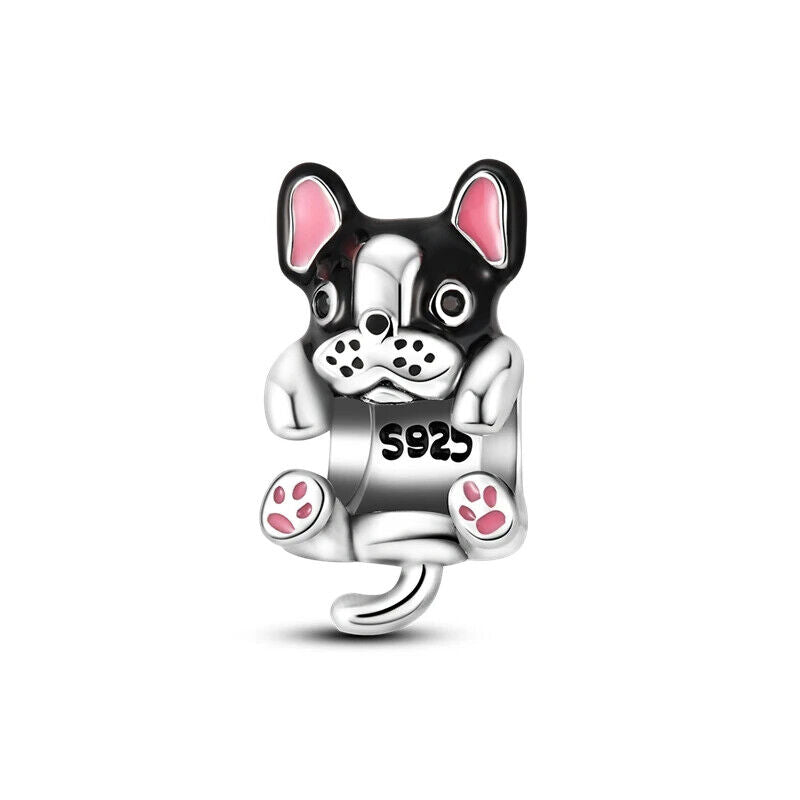 HABO TiereSerie Charms Silber – Hund, Katze Perlen für Pandora Armband Anhänger