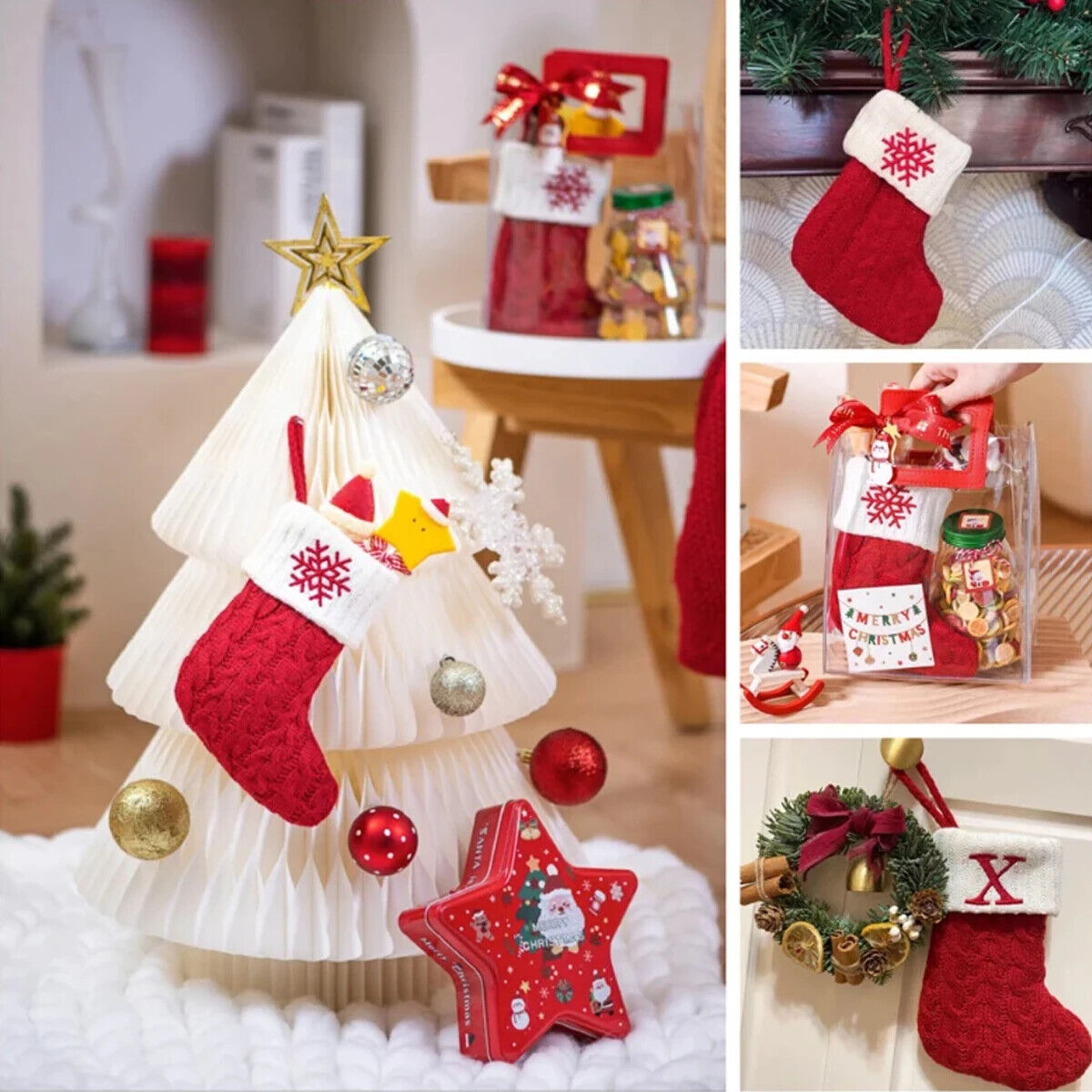 HABO Weihnachtsstiefel Schuh Weihnachten Dekoration Tradition Weihnachts Socken