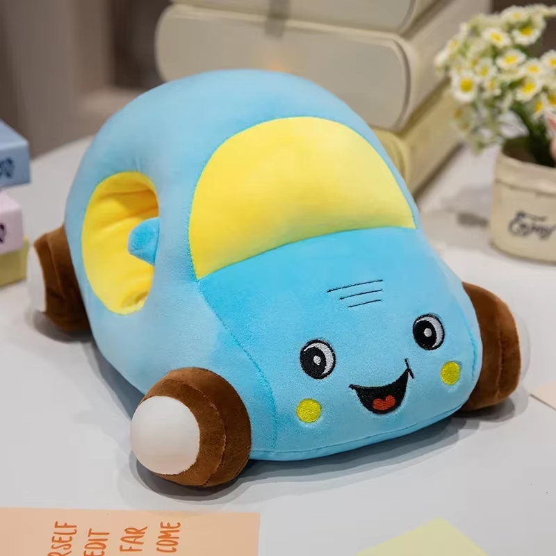 HABO Auto Plüschtier KInder Schlaf Kissen Mit Loch Cartoon Jungen Spielzeug Bunt