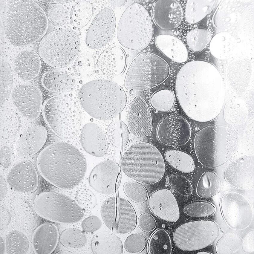 HABO Duschvorhang Mit Glitzer Stein Effekt Undurchsichtig Bad Dusche Badewanne
