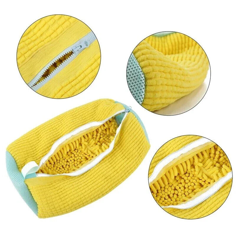 HABO Waschschuh-Tasche aus Baumwolle Flauschige Fasern Entfernen & Schmutzschutz