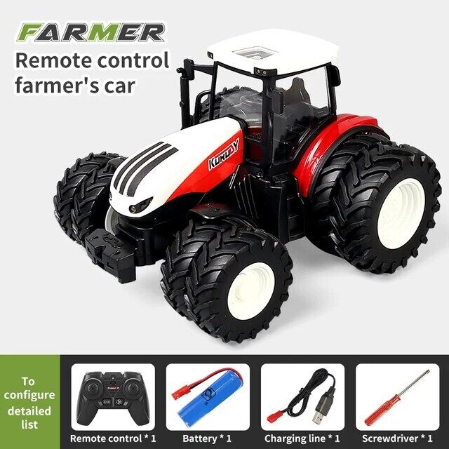 Ferngesteuerter Traktor Landwirtschaft RC Spielzeug Kinder Jungen Fernbedienung