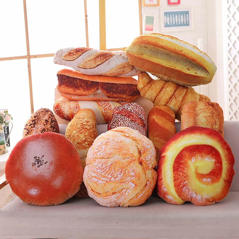 Kreatives Plüschkissen in Brot- oder Burgerform – Lustiges Nickerchenkissen