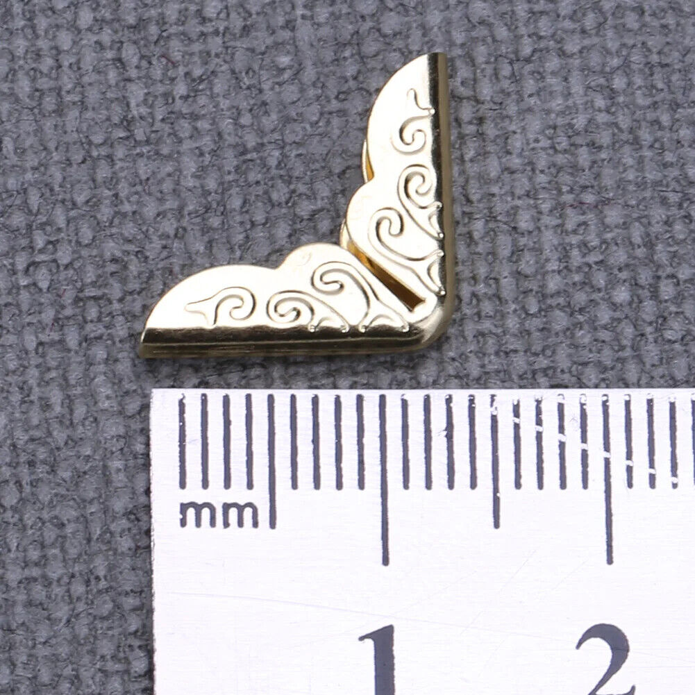 HABO Bucheckenschutz aus Metall Eckenschutz für Scrapbooking, Alben, Menüs, Ordn