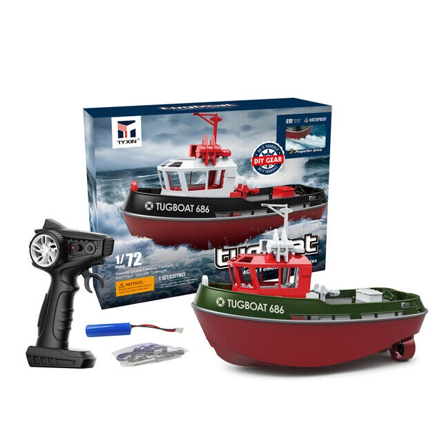 Ferngesteuertes Fischerboot Schiff Boot RC 2,4 Schlepper Hafen Fernbedienung