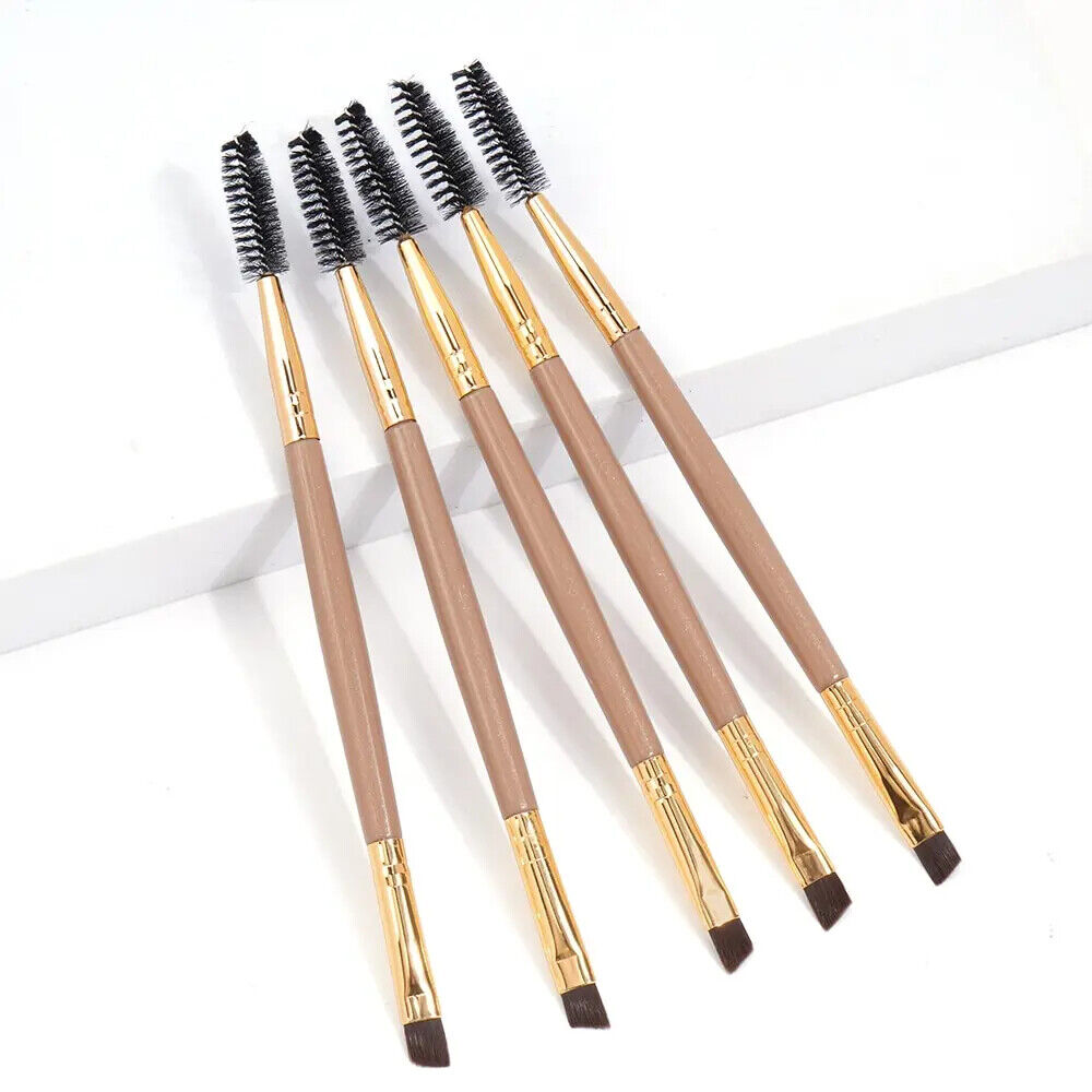 HABO 5 Stück Augenbrauen Kamm Bürste Lidschatten Make Up Pinsel Beauty Frauen