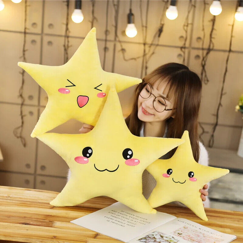 Kawaii Sky Serie – Weiches Stern-Kissen im Pentagramm-Design