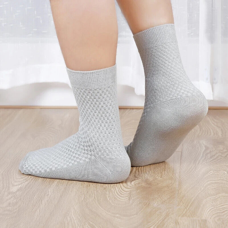 10 Paar Herren Socken Bambusfaser Atmungsaktiv Lang Business Casual Gr. 38-46