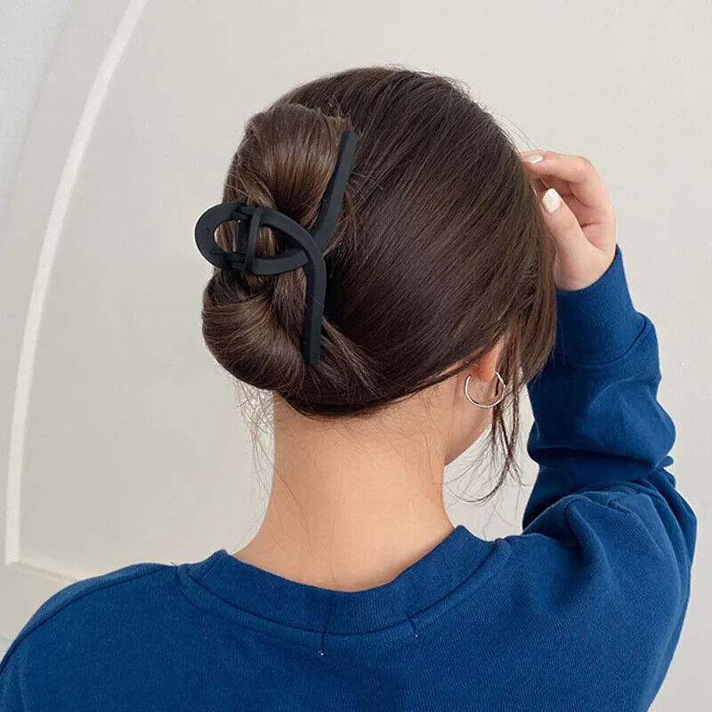 HABO Haar Klammer Elegant Schwarz Damen Business Haare Ästhetisch Kunststoff