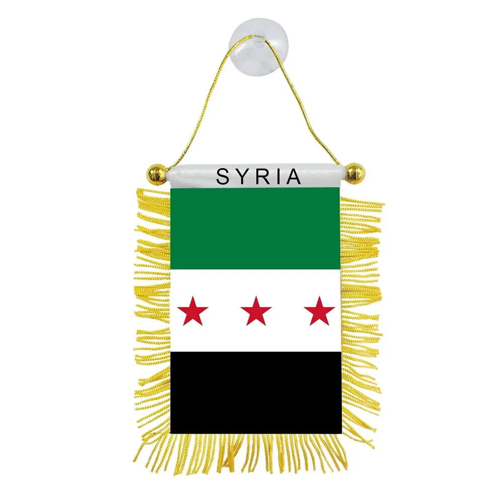 HABO Syrien Neue Flagge Republik Schal Fahne Wimpel Grün Drei Sterne