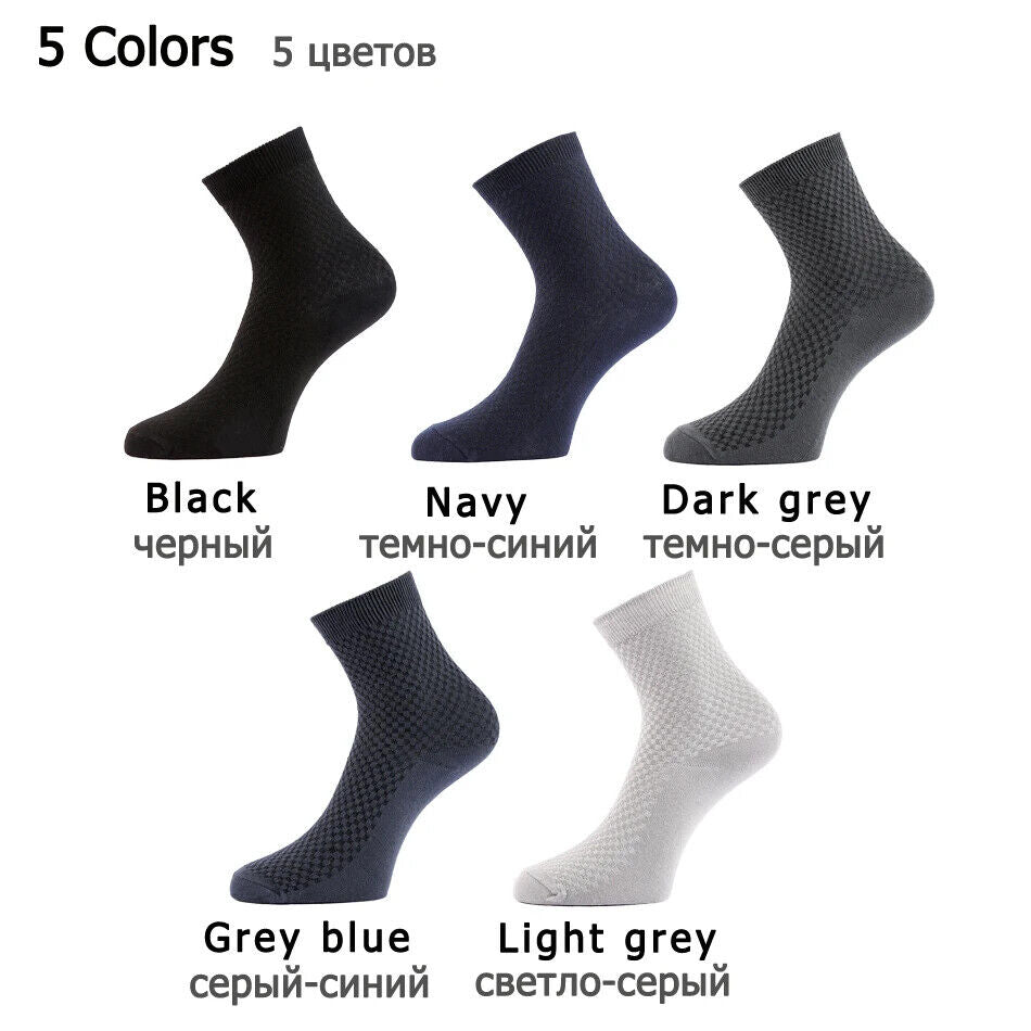 10 Paar Herren Socken Bambusfaser Atmungsaktiv Lang Business Casual Gr. 38-46
