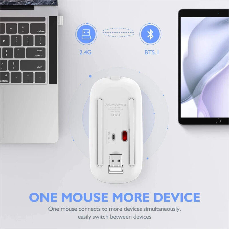 Wireless Office Gaming Maus hochwertig RGB Drahtlose Maus Aufladbar Bluetooth