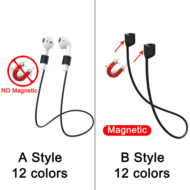 HABO Silikon Anti-Verlust Magnetseil für AirPods – Ohrhörer Strap für AirPods