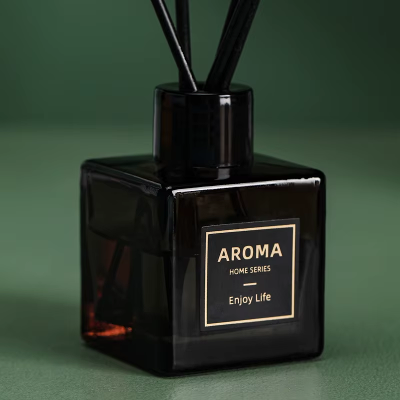 HABO 50ml Diffusor Duftkerze Set Öl mit Limette & Basilikum, Aromatherapie