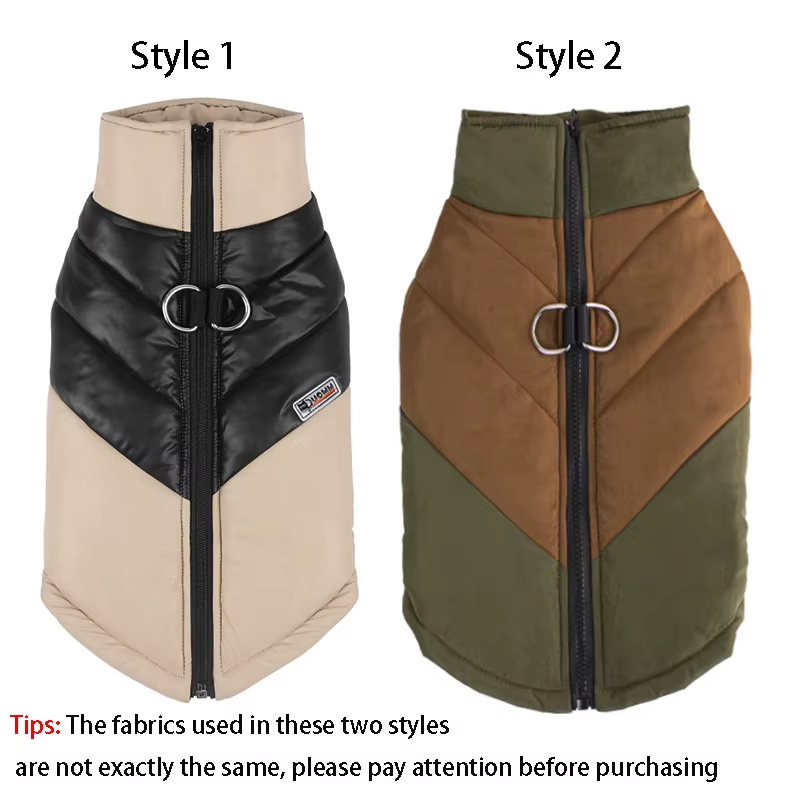 HABO Wasserdichte Hundejacke Steppjacke Warm Winter S - 5XL Hund Reißverschluss