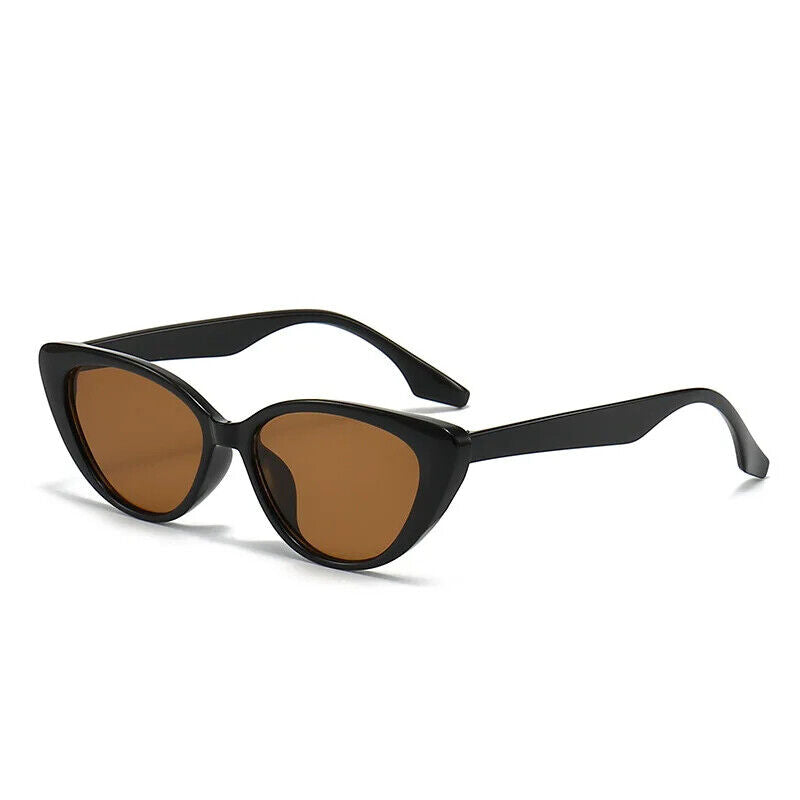 HABO Vintage Cat Eye Frauen Sonnenbrille Stylish Damen Schwarz Braun 2024 Retro
