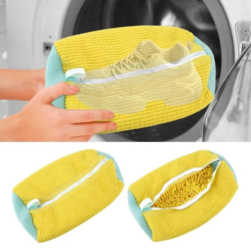 HABO Waschschuh-Tasche aus Baumwolle Flauschige Fasern Entfernen & Schmutzschutz