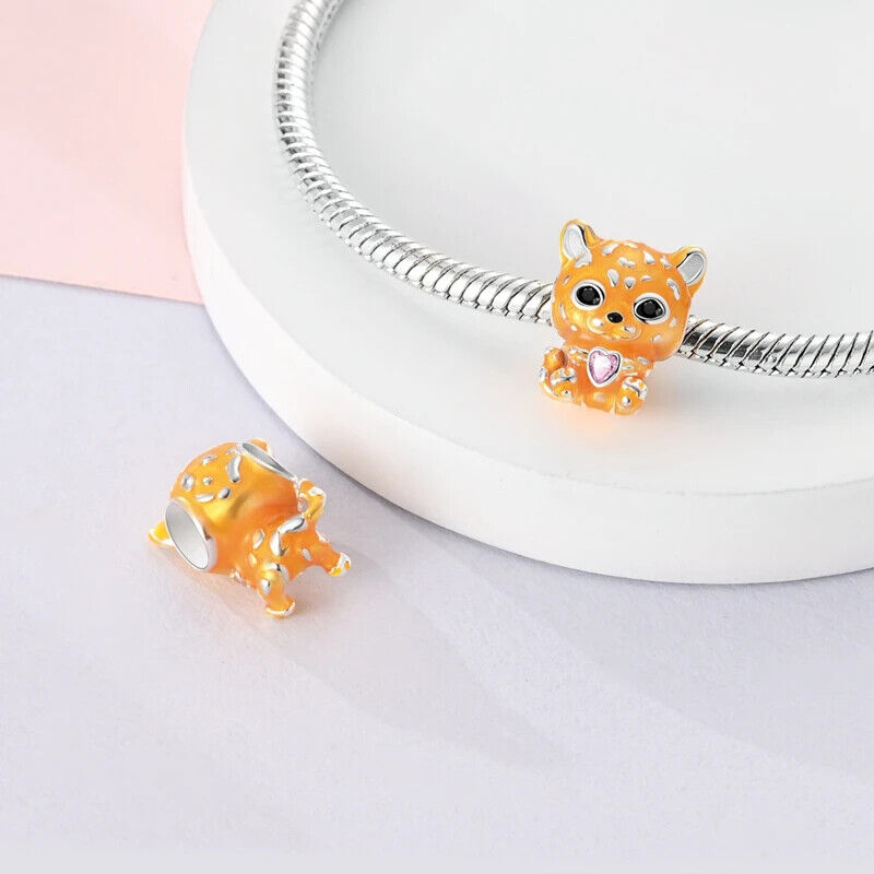 HABO TiereSerie Charms Silber – Hund, Katze Perlen für Pandora Armband Anhänger