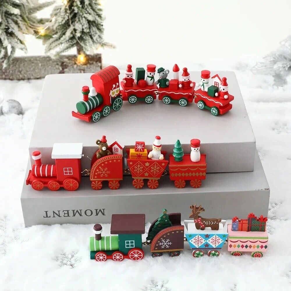 HABO Weihnachtszug /Adventszug Weihnachten Geschenk Kinder Dekoration Rot Grün