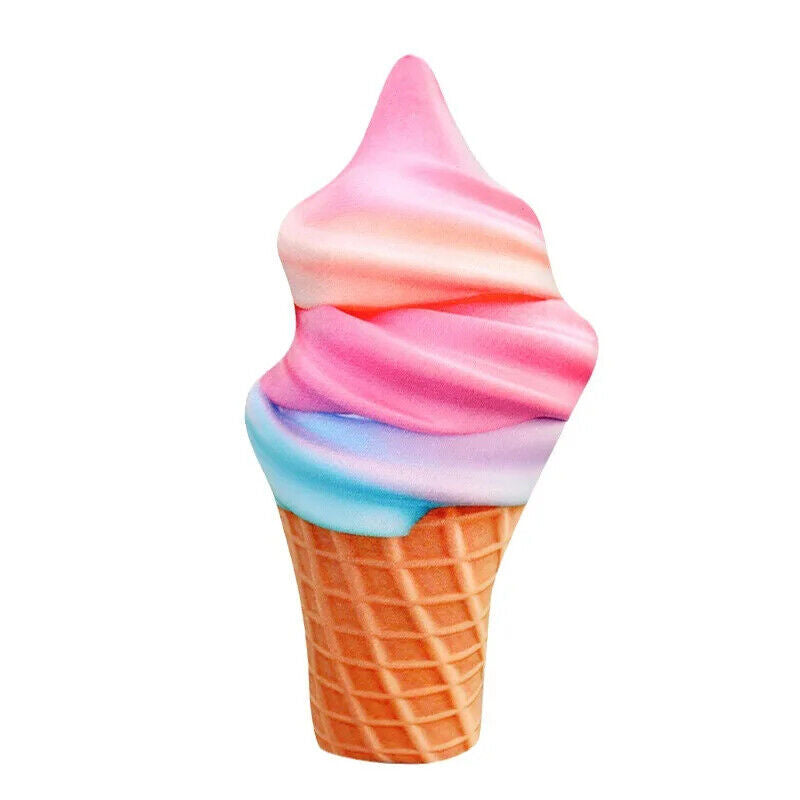 HABO Eis Waffel Plüsch Kissen Kuscheltier Bunt Riesig Bunt Streusel Geschenk